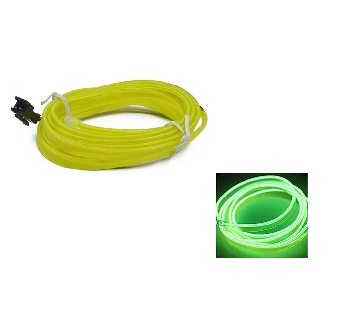 3M Car Cold Light Line LED Car Atmosphere Lamp Flexible Interior Decoration Moulding Trim Strips Light For USB Line Tube