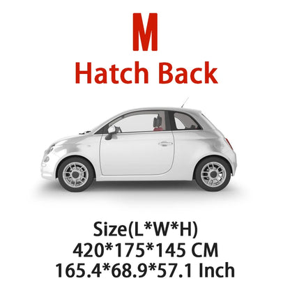 Universal Car Cover Waterproof Dustproof Car Cover UV Protective Car Cover Exterior Snow Protection Covers Car Accessories