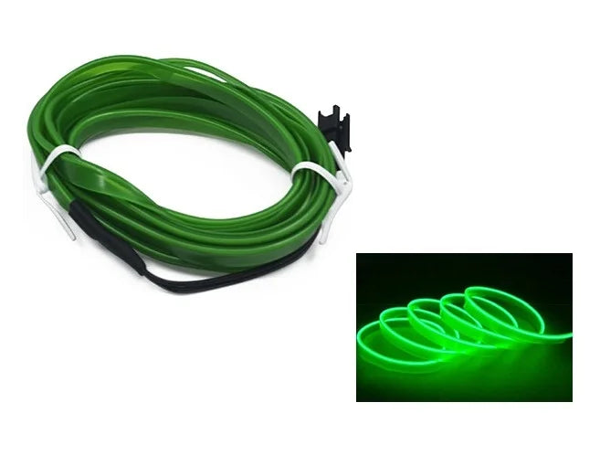 3M Car Cold Light Line LED Car Atmosphere Lamp Flexible Interior Decoration Moulding Trim Strips Light For USB Line Tube