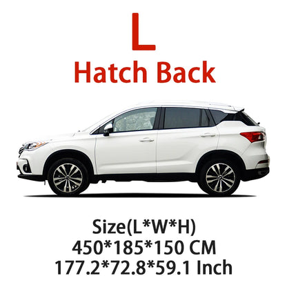Universal Car Cover Waterproof Dustproof Car Cover UV Protective Car Cover Exterior Snow Protection Covers Car Accessories