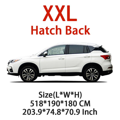 Universal Car Cover Waterproof Dustproof Car Cover UV Protective Car Cover Exterior Snow Protection Covers Car Accessories