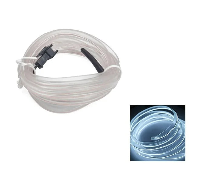 3M Car Cold Light Line LED Car Atmosphere Lamp Flexible Interior Decoration Moulding Trim Strips Light For USB Line Tube