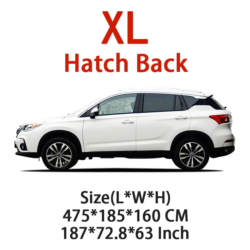 Universal Car Cover Waterproof Dustproof Car Cover UV Protective Car Cover Exterior Snow Protection Covers Car Accessories
